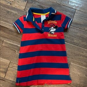 Disney Minnie Mouse polo dress - Red and Blue Stripes